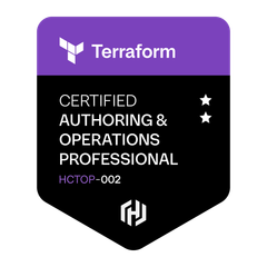 Terraform Authoring & Operations Professional badge